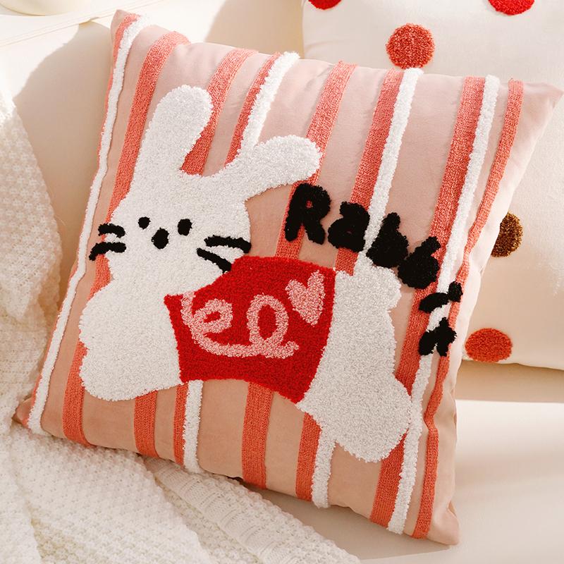 Blanket Cute Headboard Cushion Throw Pillow Cover Children's Throw Pillow for Decoration Cartoon Living Room Sofa Throw