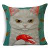 Cute Cartoon Animal Pet Cat Decorative Pillowcase Gift  Sofa Car Office Seat Cushion Cover Bedroom Room Home Decor