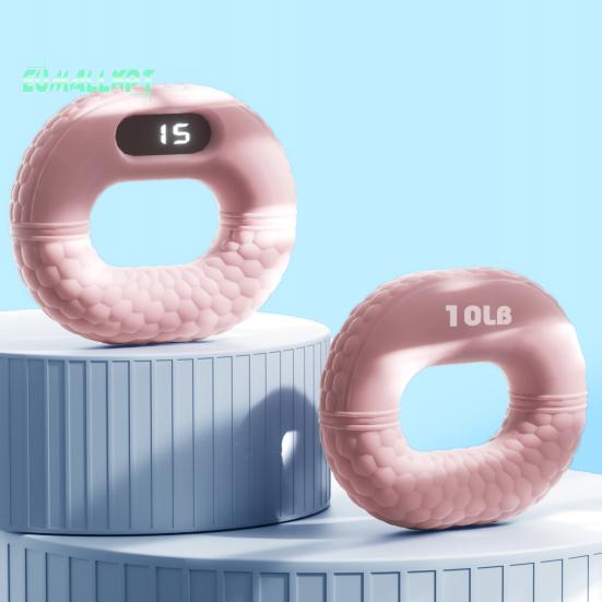 Hand Grip Strength Trainer with LED Counter Display - Five Finger Strength Training, Squeeze Ring Stress Relief Hand Grip Strengthener