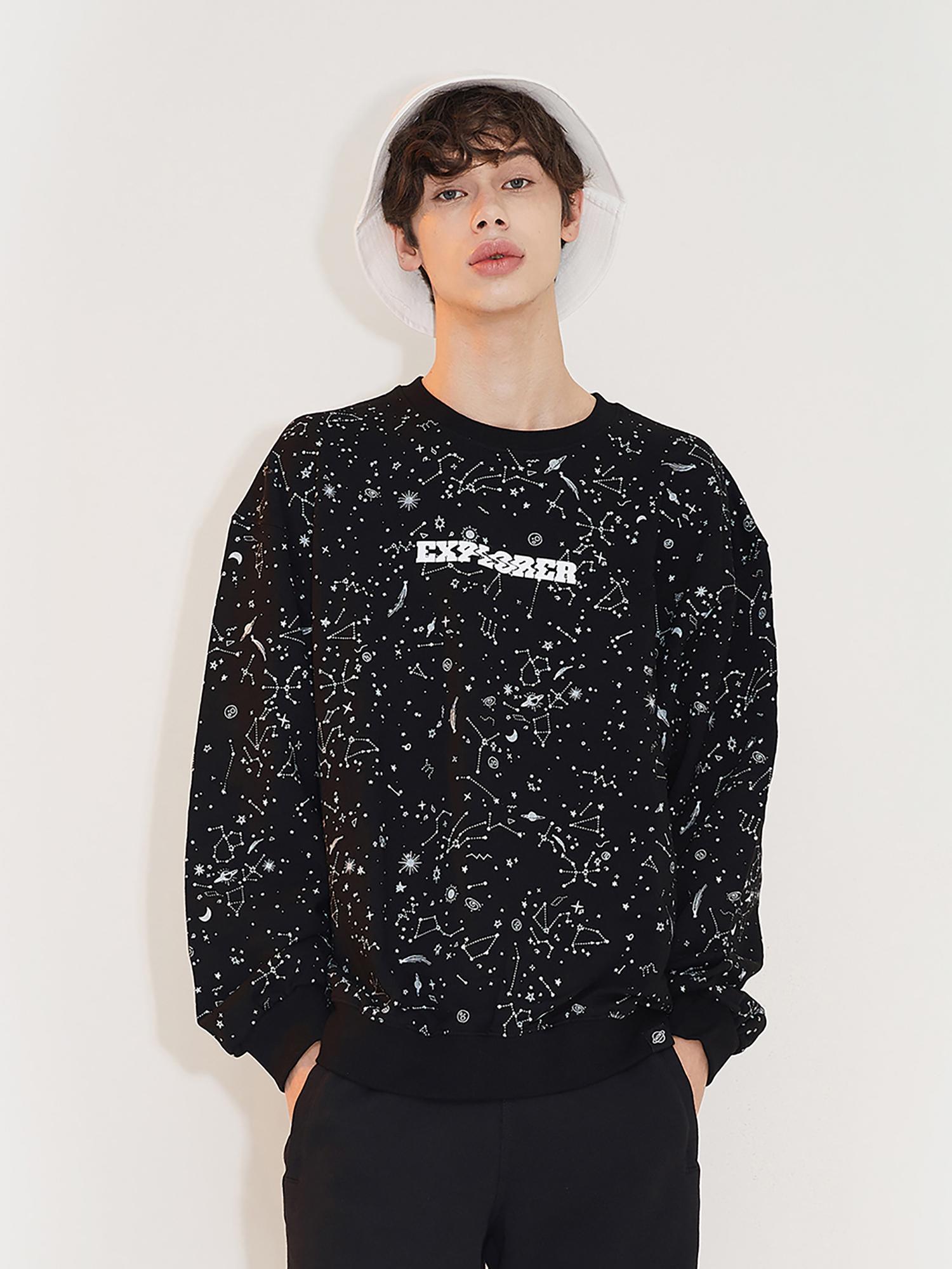 Свитшот Aox Созвездие(черный) Black/L