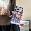 Magnetic Denim Blue Bow Stand Case for iPhone 17/16 Pro Max/15/14