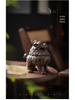 Ceramic Suanni Beast Coil Incense Burner with Lid - Antique Style Ornament for Home