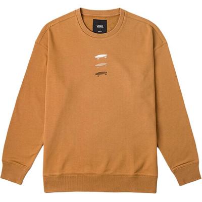 Vans Pullover Crew Neck Skateboard Logo Long Sleeve Sweatshirt Unisex Sweatshirt Caramel VN000P351OU