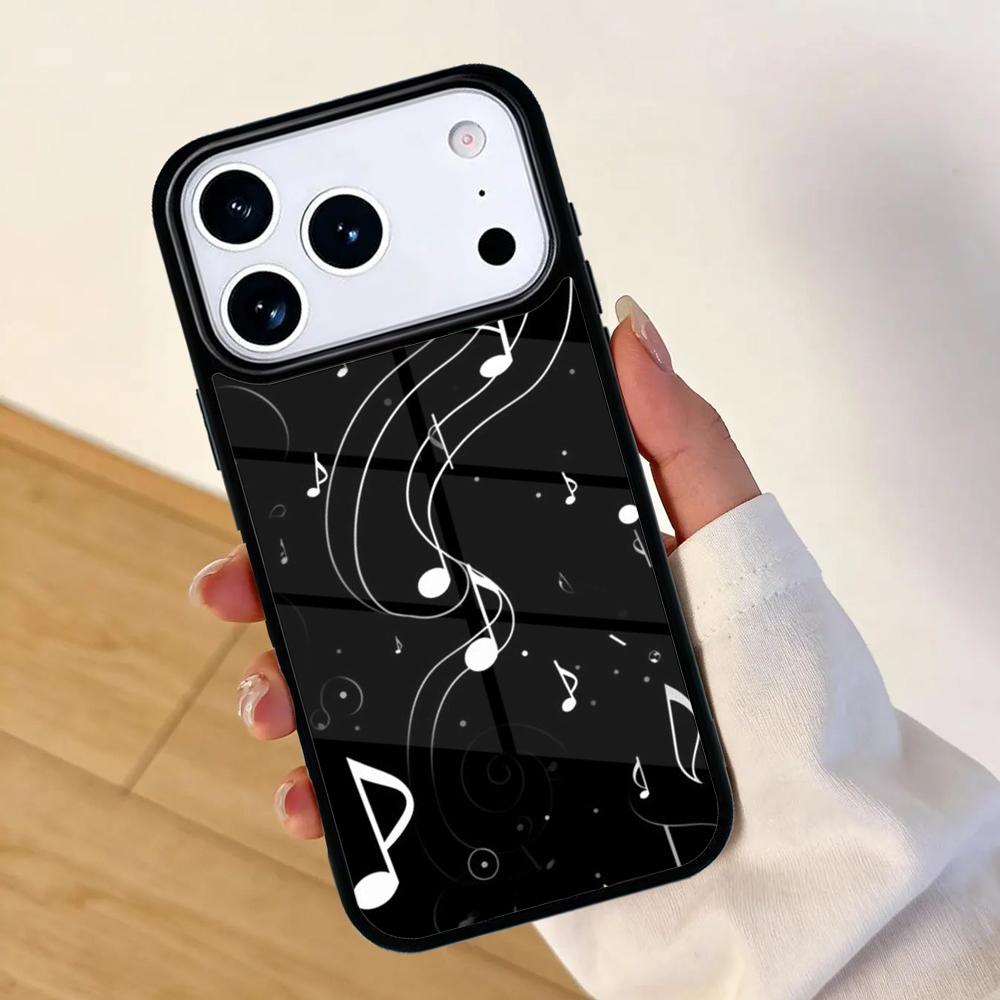 Minimalistisches Handyhülle für Musikliebhaber für IPhone 17 AIR 16pro Max 15 14 13 12 11 Bumper Hülle