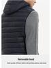 Men's Winter Hooded Down Cotton Vest Waistcoat