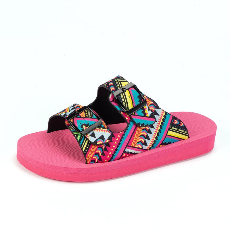 Fashion Plus Size 35-43 Shoes for Women Summer Print Platform Women's Flip Flops Outdoor Beach Sandal Casual Slippers Sandalias De Mujer
