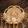 Ancient Style Bridal Round Fan - Wedding DIY Gift for Bride's Engagement