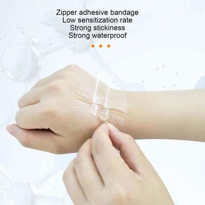 2Pcs Adjustable Zipper Bandaid Zip Stitch Sutures Adhesive Bandage Quick Wound Suture Zipper Adhesive Bandage Breathable Devices