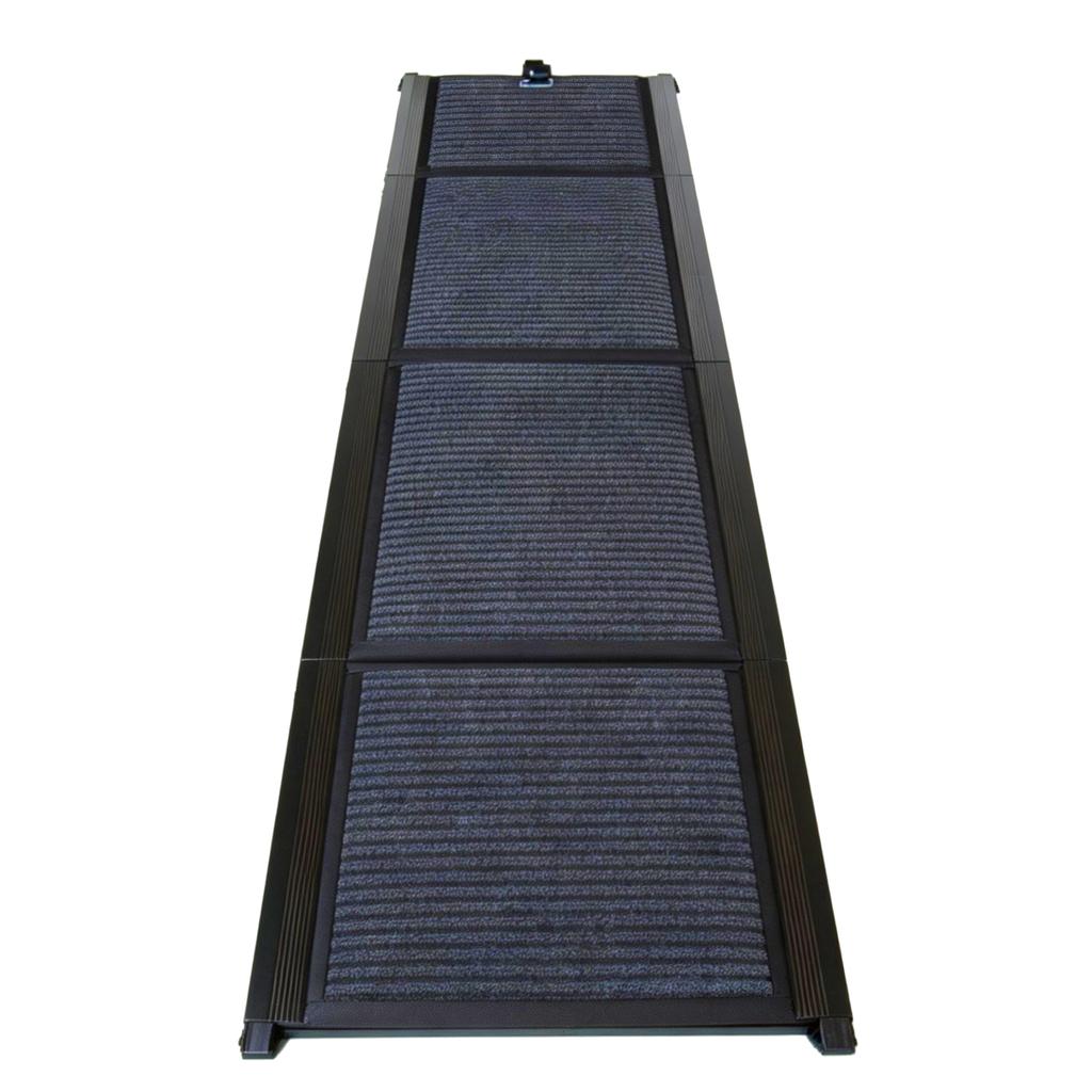 Rampa Pieghevole per Cani per Auto, Lunga 160cm Rampa Portatile per Cani di Taglia Grande con Superficie Tappeto Antiscivolo, Supporta fino a 110kg