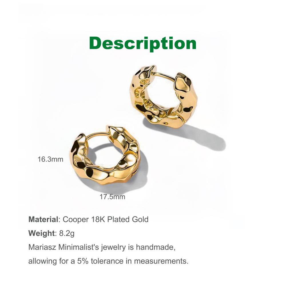 Minimalistisch Nieuw Hete Verkoop Trendy Verguld Goudkleurig Cirkel Oorbellen voor Vrouwen Oorring Oorring Klassieke Sieraden