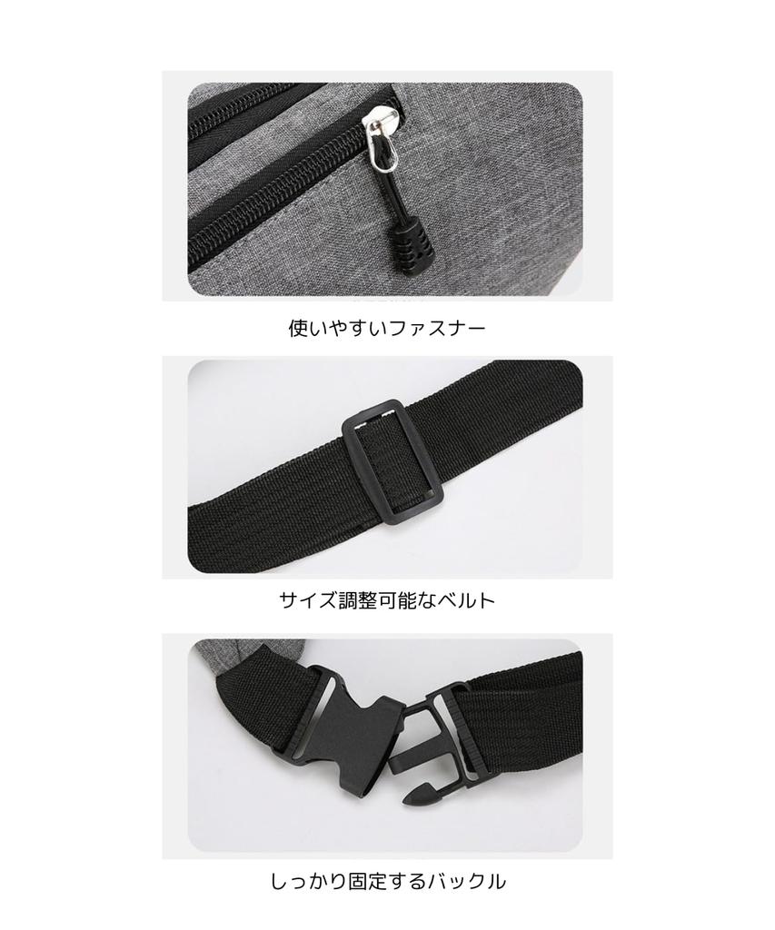 Kashichi Waist Waist Bag for and Small Lightweight Canvas Everyday Smartphone Adjustable Outdoor Crossbody Pouch, Walking, Travel, Items, Material,