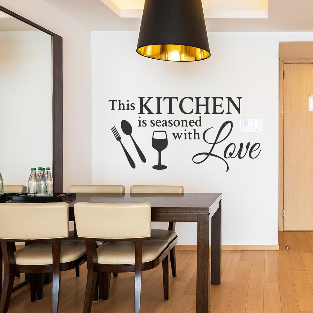 Wandaufkleber „Die Küche ist das Herz des Hauses“, abnehmbar, zum Selbermachen