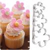 Set de 3 Matrițe Tăietor Flori de Prun Trandafir din Oțel Inoxidabil Matriță Decorare Tort Zahăr DIY Matriță Tăietor Fursecuri Prăjituri Trandafir Bucătărie