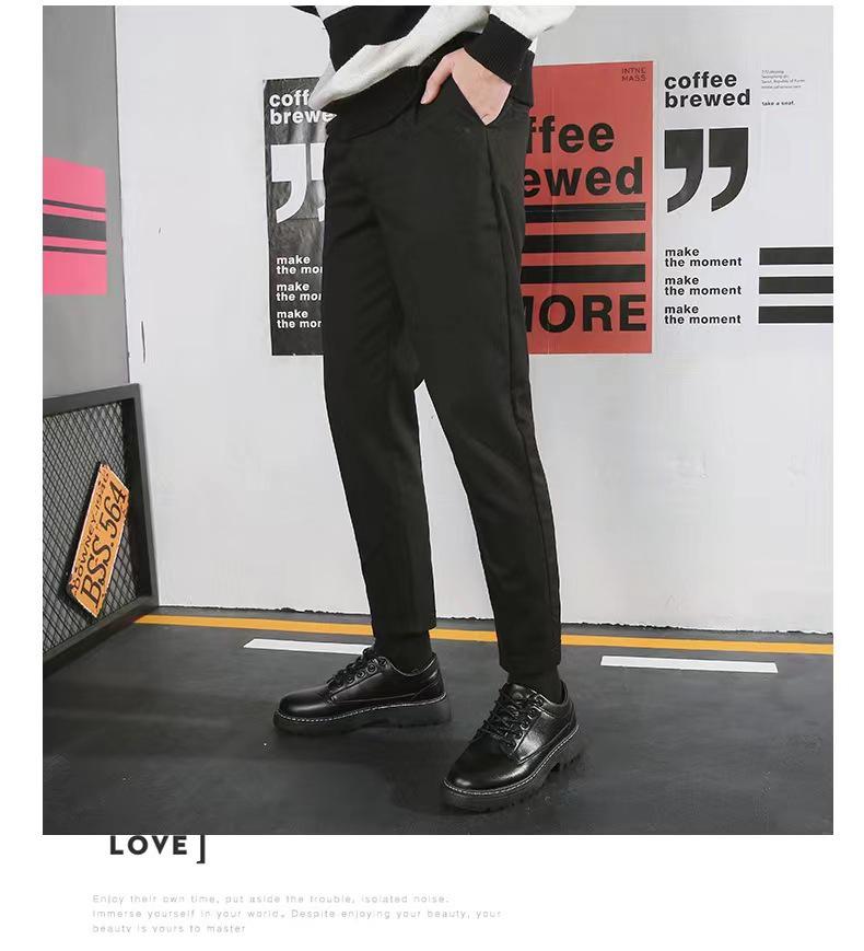 Men's Thick Sole Leather Lace-up Low-top Casual Shoes for Spring & Autumn