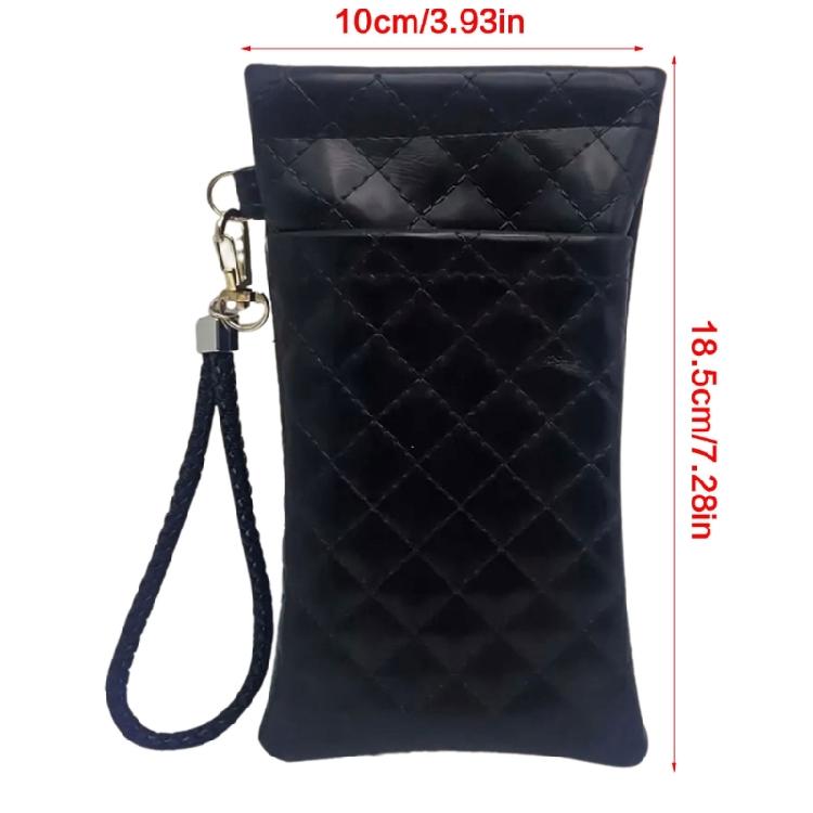 Fashionable Double Glasses Case For Daily Use Squeeze Top Design With Detachable Strap Protective Eyewear Storage Bag