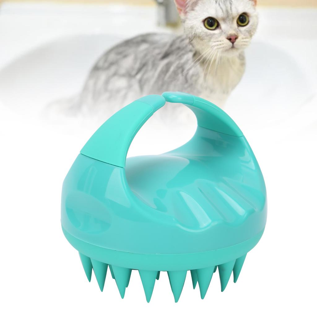 Pet Grooming Massage Brush Soft Cat Bath Brush Removes Loose Undercoat and Tangled Hair for Dogs and Cats