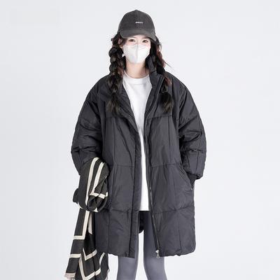 New Down Jacket for Women, Winter Korean Version, Medium and Long Cotton Jacket, Loose Thickened Casual Cotton Jacket