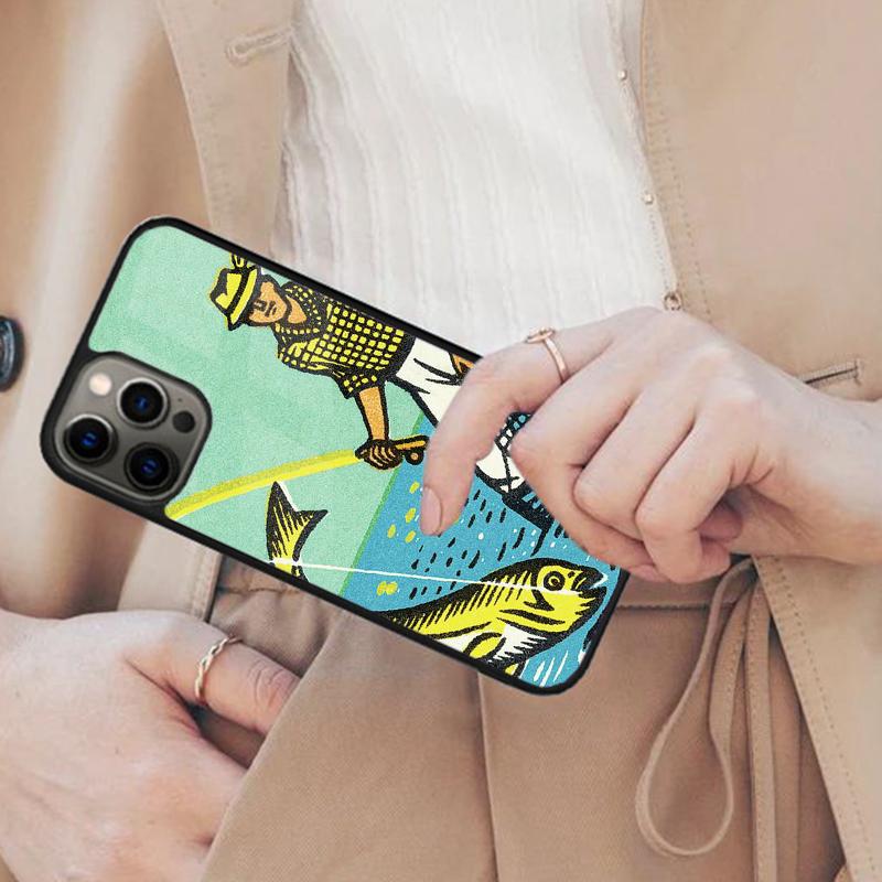 

Funny Fishing Novelty for Men Bass Fish Fisherman Boy Kids Magnetic Phone Case For iPhone 17 Air 16 14 13 12 Pro Max 15 Plus iPhone 14