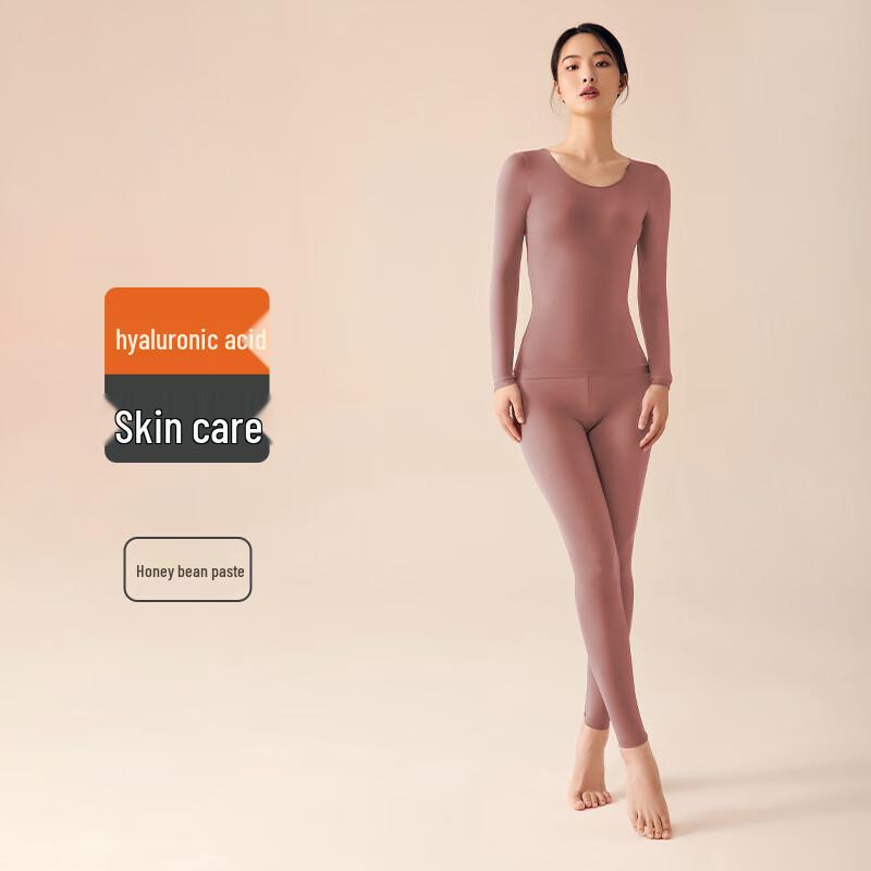 LangSha Women's Seamless Beauty Skin Thermal Underwear Set
