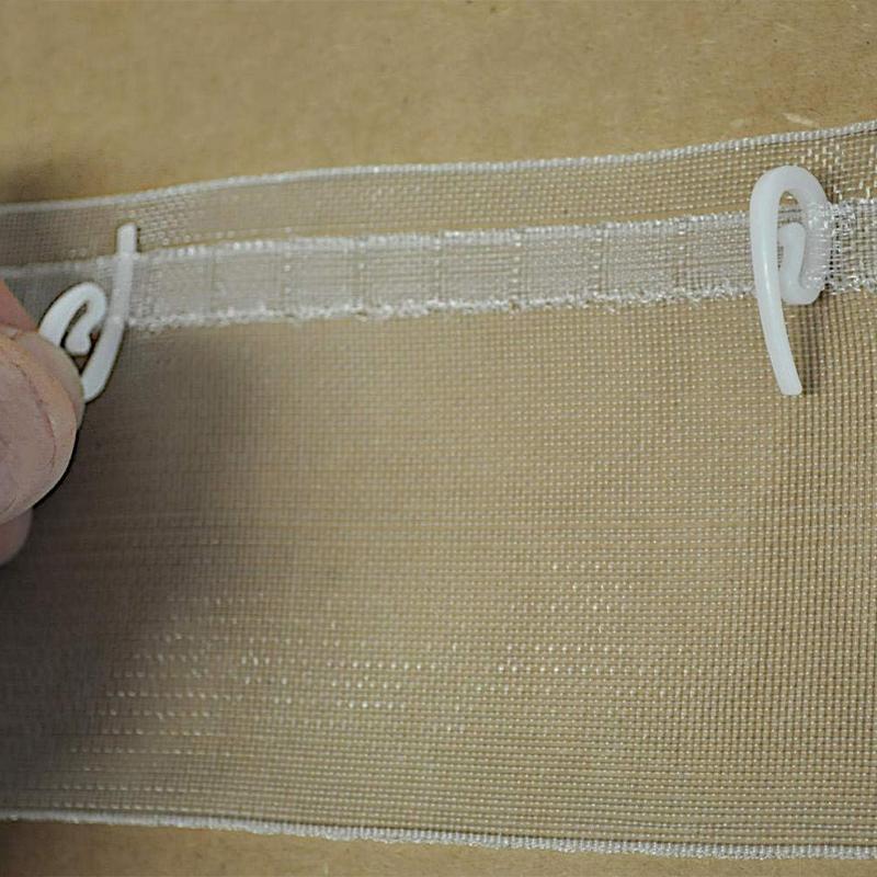 100/200Pcs Plastic Curtain Gather Hooks for Pleat Lace Curtain Wave Fold Sheers Plastic Curtain Hooks and Curtain Loops