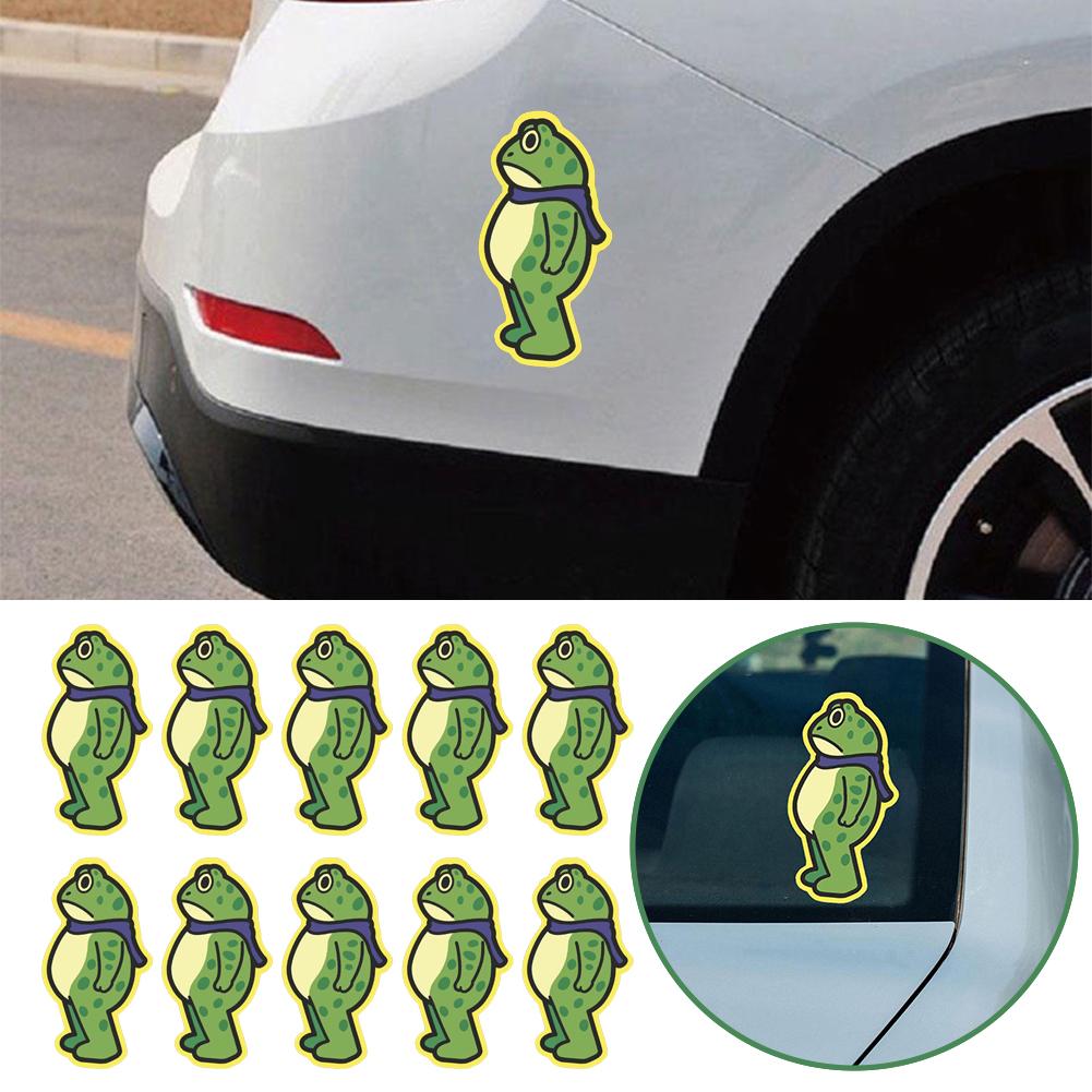 10PCS Frog Again The Machine Protest Stickers, Humor Fog Man Decals Bumper Sticker Decals for Car Window Laptop Water Bottles