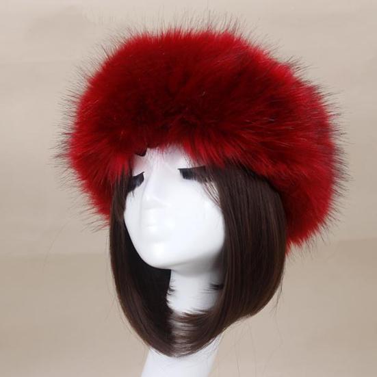 Women Autumn Winter Faux Fur Thickened Hat Outdoor Cold-proof Warm Plush Beanie