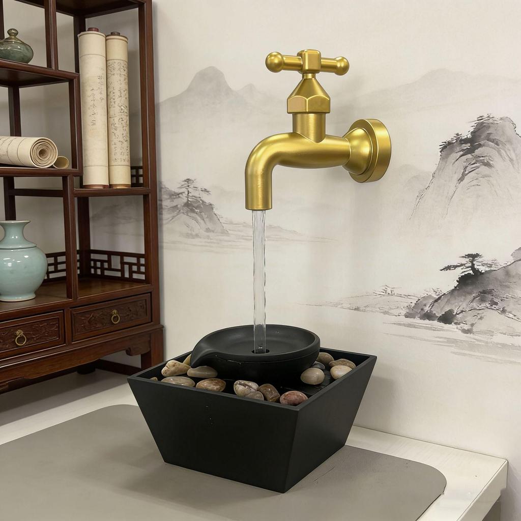 Desktop Water Fountain: Wealth-Attracting Home & Office Decoration