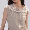 Countryside Style Hollow Out Lace Shawl Exotic Crochet Flower Scarves Elegant Fart Curtain  Summer