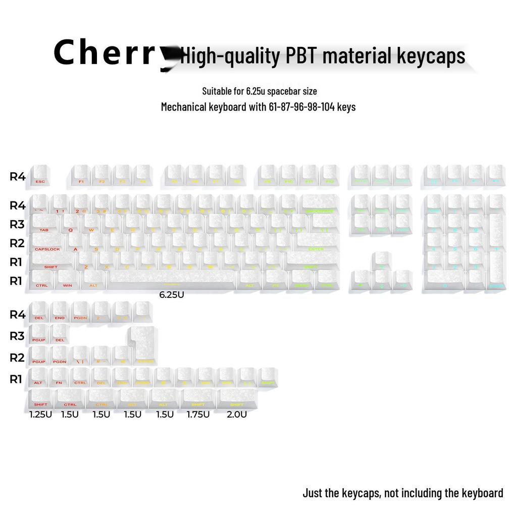 In Stock Carbon Fiber Texture Keycaps Set: 141-Key Translucent PBT with Side Engraving and Magnetic Switch Compatibility.