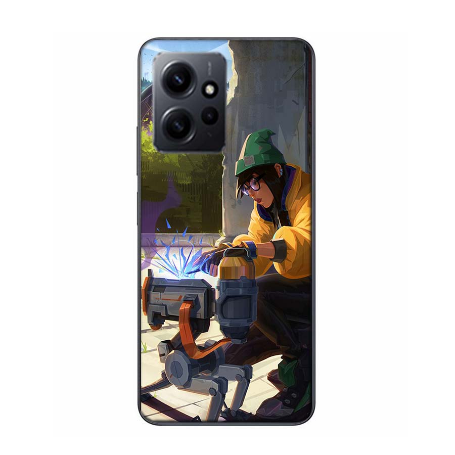 Valorant Killjoy Phone Case For Redmi Note 14 15 Pro 5G 13 12 Pro Plus 11 11T 11E 11S 10 Pro 10S 9 9S Cover Cell Clear TPU Capa