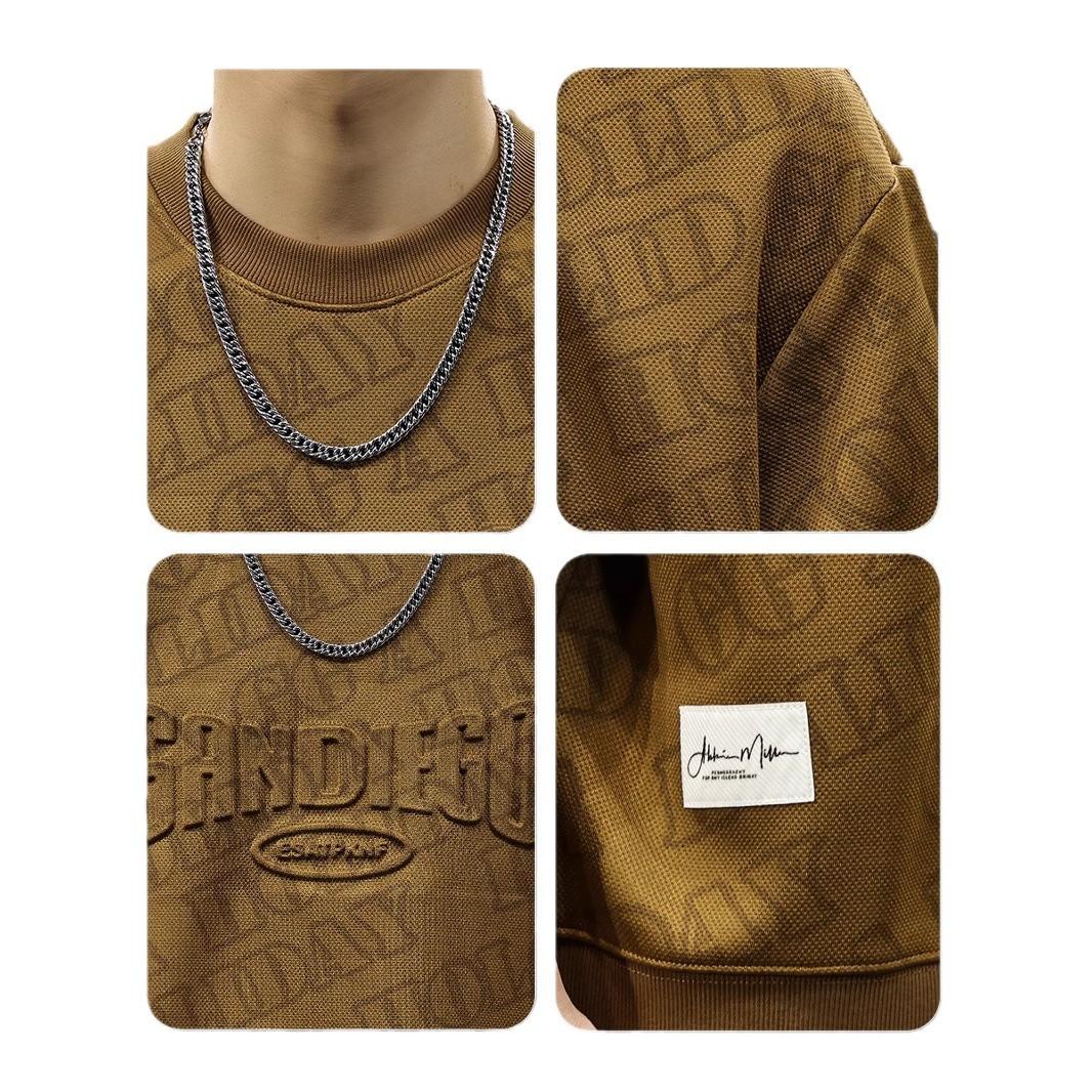 Осенний американский свитер с полным принтом — фото 6