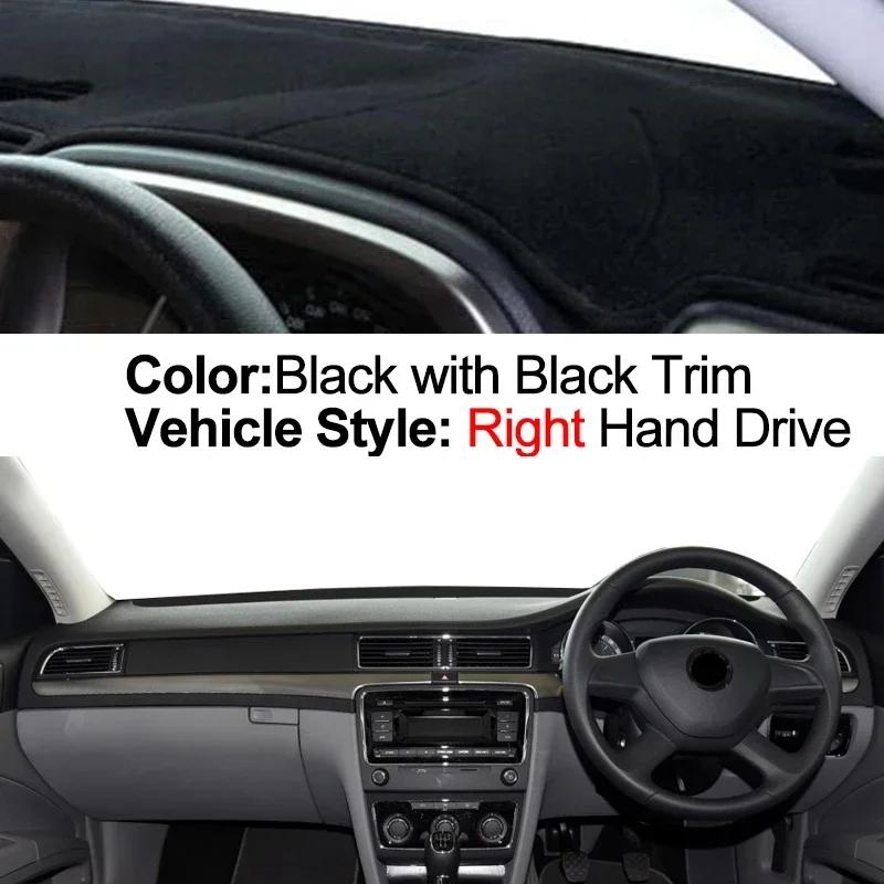 Car Dashboard Cover Non Slip Pad For Skoda Superb 2 B6 3T 2009 - 2015 Dash Mat Sun Shade Pad Anti-UV Cushion 2014 2013 2012 2011
