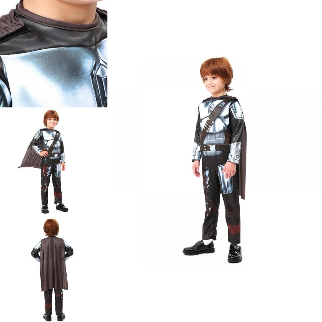 Galactic Bounty Hunter Mandalorian Costume For Kids Halloween Cosplay Outfit