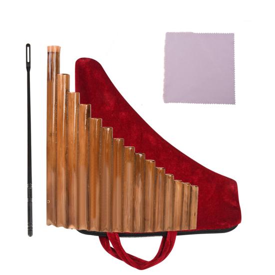 Panflöte Richtig Gestimmt Linkshändig Leicht zu Lernen 15 Pfeifen Chinesisch Traditionell