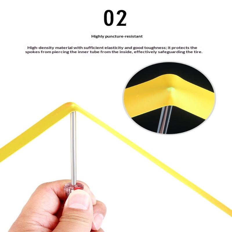 2Pcs Bicycle Rim Strip Tape Anti Puncture Durable Pvc For Road Mountain Bike Repair