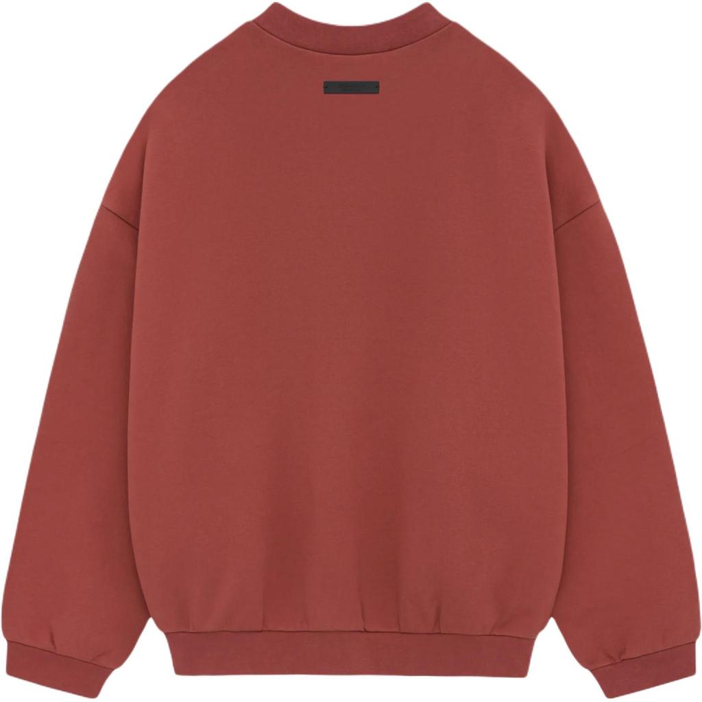 Fear of God Essentials Fleece Crewneck Red Men Tops 192HO246266F