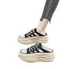 Fashion Elevated Platform Slip-On Women's Slippers 2025 Summer New Sle Thi Bot Flat Sandals Head Cover Design Casual White Ladies Slides