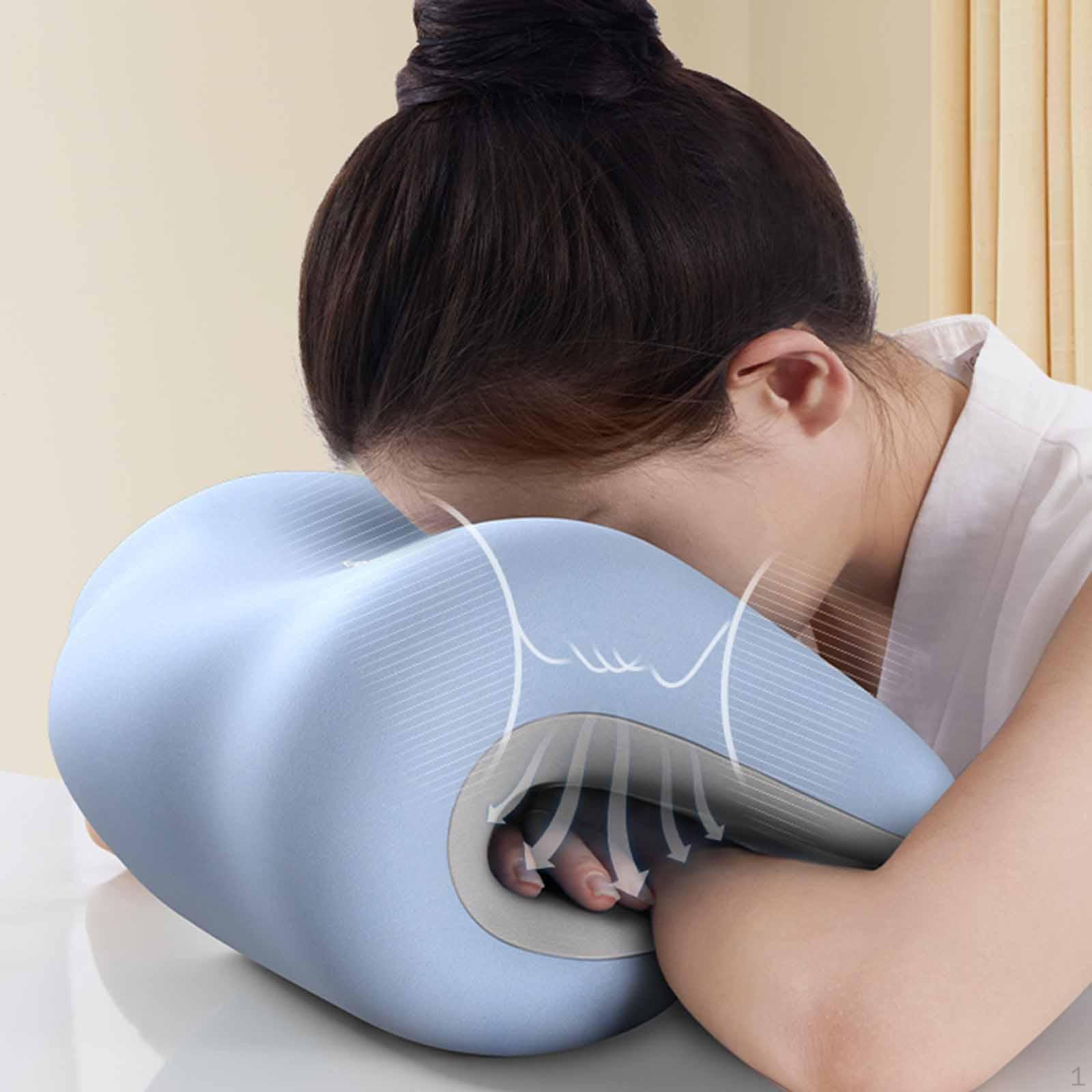 

Подголовник-подушка для сна шеи, удобная съемная многоцелевая подушка синий