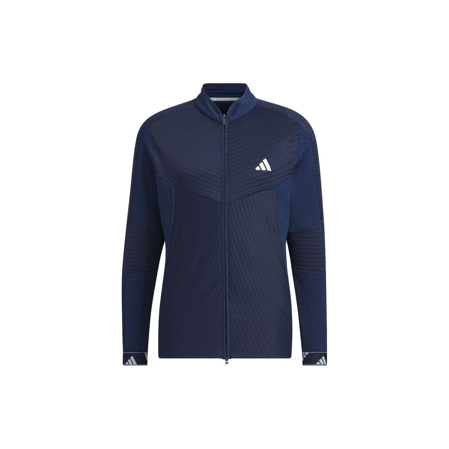 

Adidas Logo Stand Collar Zip Long Sleeve Jacket Men Jackets Navy-Blue HY0954 XXL
