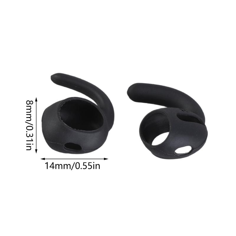 3Pairs Ear Hooks Ear Sleeves Caps For Earphones From Durability Silicone Earplugs Set Secure and Slip Resistant