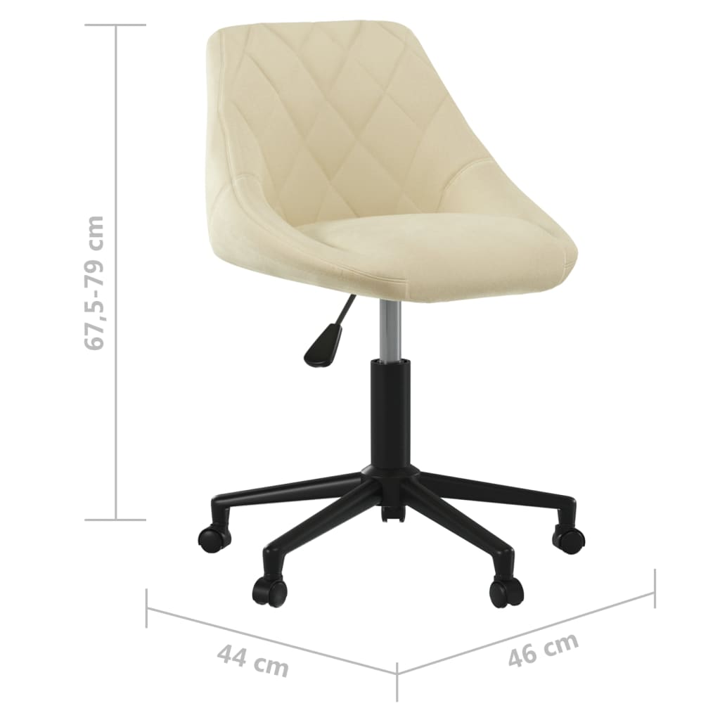 Dining Room Chair Swivel Cream Velvet