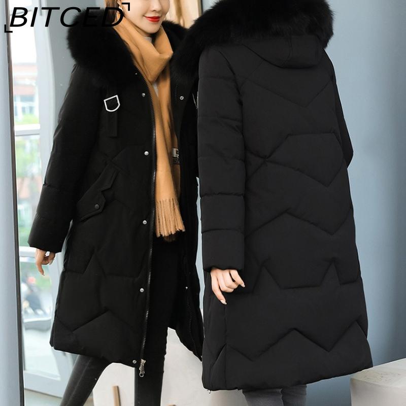 BITCED Women's Padded Coat - Plus Size, Mid-Length Winter Jacket
