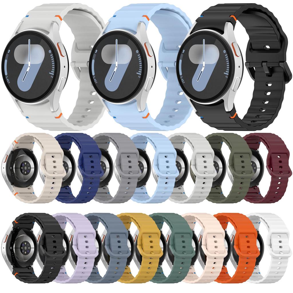 Silicone Strap For Samsung Galaxy Watch 7/6/5/4 40mm 44mm 4 6 Classic 42mm 46mm 47mm 43mm Sports Bracelet Watch5 Pro 45mm Correa