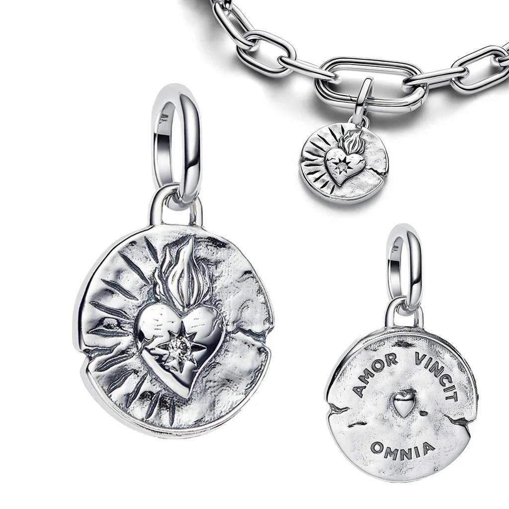 Authentische Kupfer Goldene Runde Anhänger Pferd Löwe Burg Perlen Armband Halsketten Damen Weihnachten Halloween DIY Geschenk