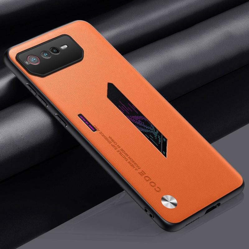 Luxury PU Leather Case For Asus ROG Phone 6 D 6D Back Cover Silicone Shockproof Protection Phone Case For Asus ROG Phone6 D 5G