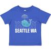Inktastic Seattle Washington Cute Whale Travel Toddler T-Shirt Wa Keepsake City