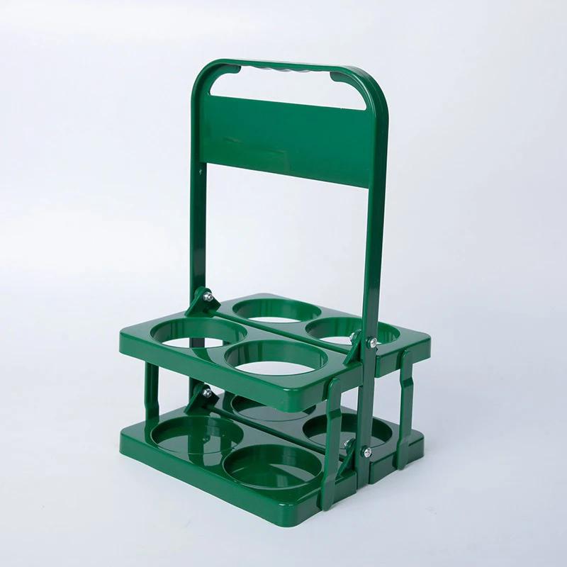 Portable Foldable Plastic Beer Rack Durable Cup Organizer Wine Rack Beer Bottle Holder Beverage Basket Reusable Cocktail Rack