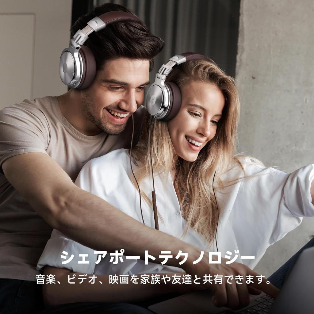 OneOdio Pro30 Wired High-Resolution Audio Headphones, Monitors for DJ Studio Recording, Instrument Practice, Mixing, TV and Movie Watching (Silver)