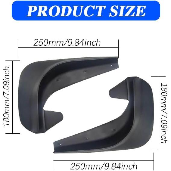 4PCS Car Mud Flaps, Mud Guard, Fender Guard, Splash Guard, Front & Rear Side Mud Guard, Wheel & Tire Splash Guards, Fender Agat Sewage, Mud, Dust,