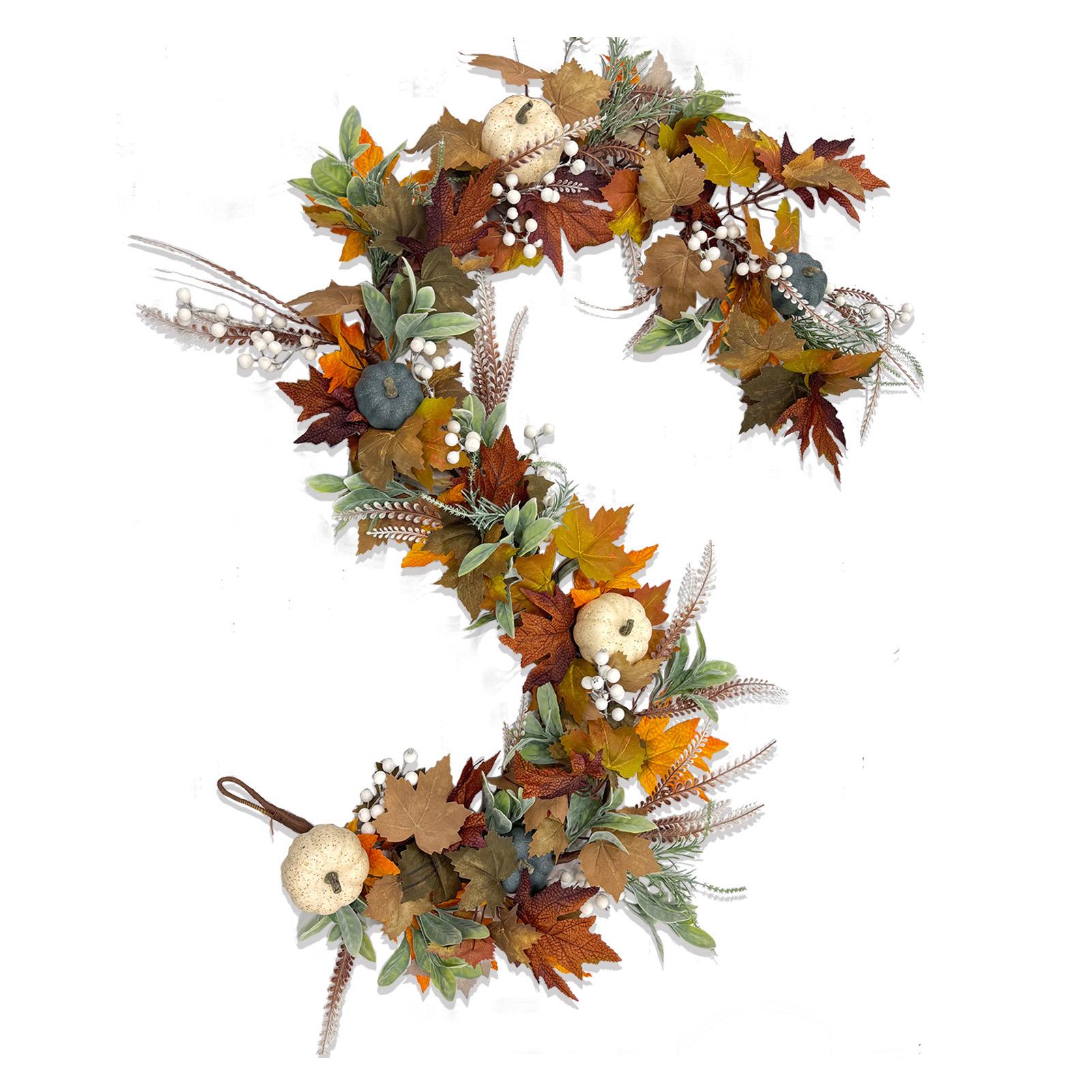 

Versatile Thanksgiving Decorations Pumpkin Vine Decoration Included Pottery Barn Fall Decor